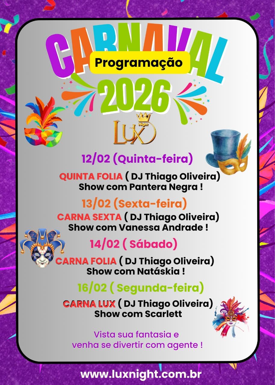 PROGRAMACAO CARNAVAL