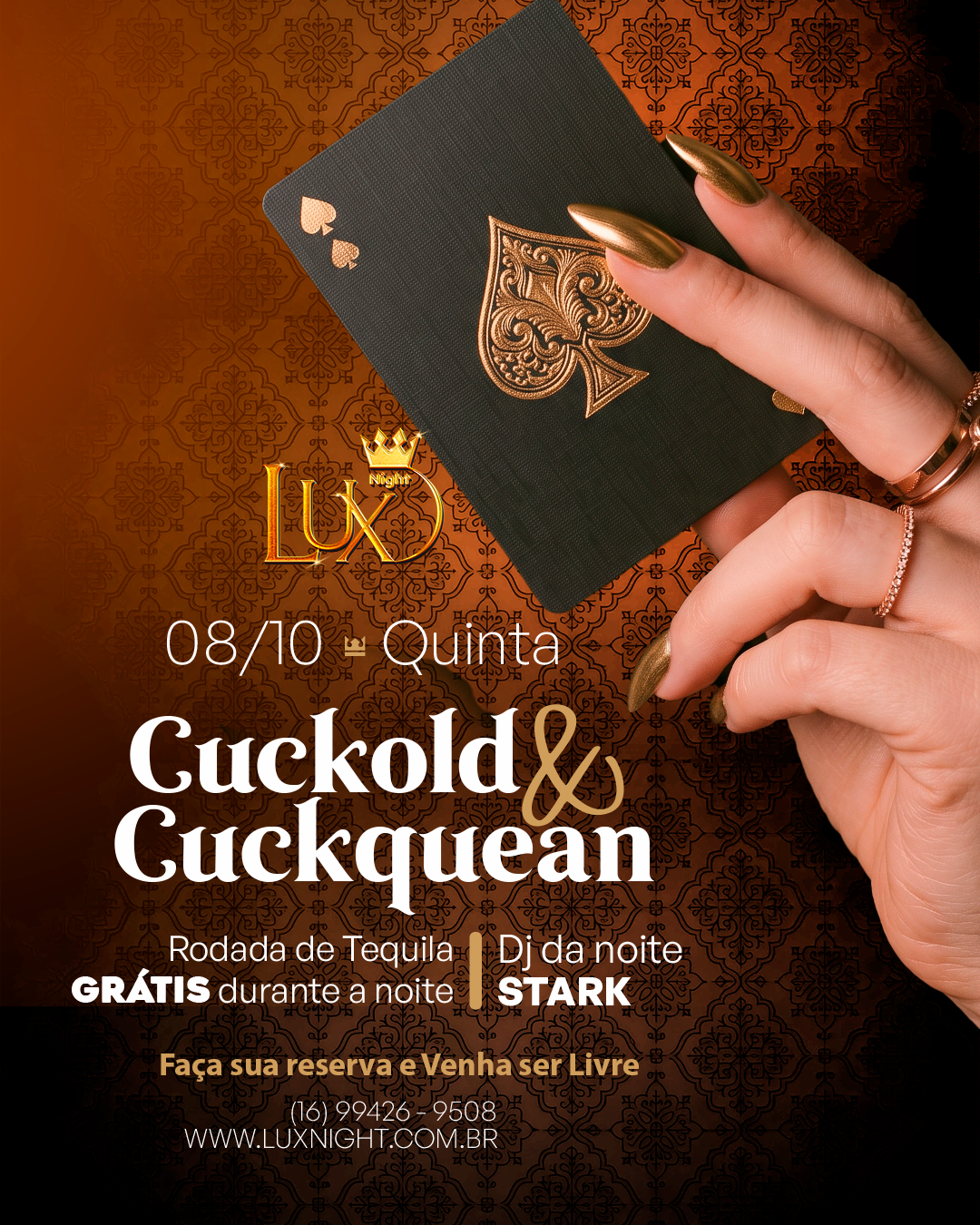 Arte do evento de quinta-feira na Lux Night