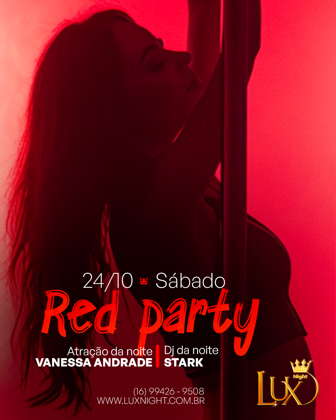 Evento de sábado na Lux Night