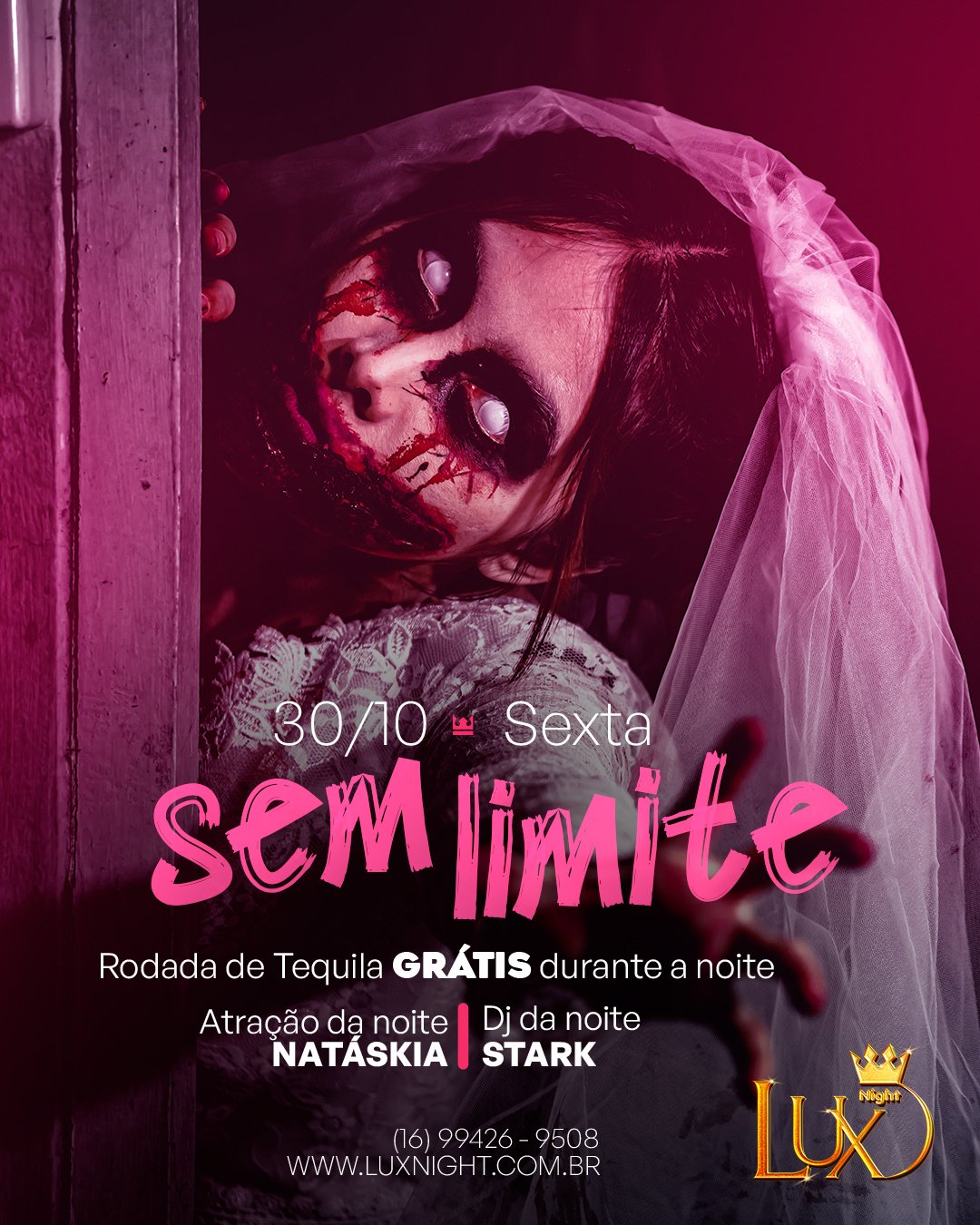Evento de sexta-feira na Lux Night